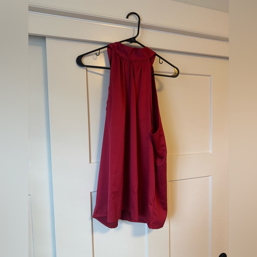 Gap Red Silky Halter Top. Size L